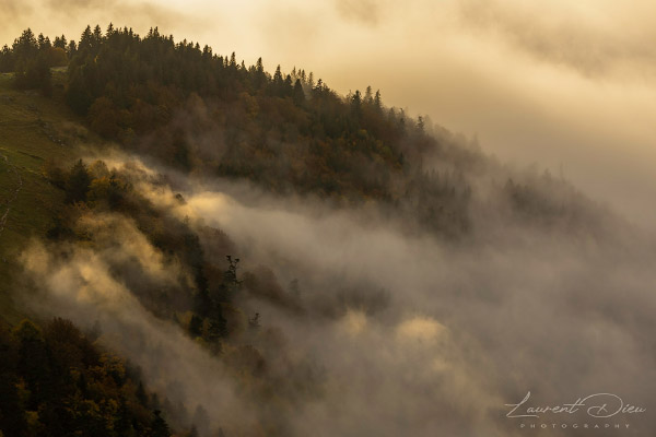 Lever de soleil brumeux - Hohneck - Vosges - France. Canon EOS R3 - Canon RF 100-500mm f/4.5-7.1 L IS USM.